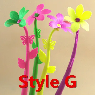 Style G 12 шт/1 лот модные креативные канцелярские принадлежности цветные сладкие Лаки Флора цветы ручка дизайн Шариковая ручка канцелярские принадлежности - Цвет: Style G