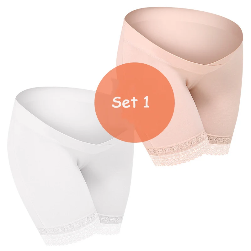 2 шт./лот шорты для беременных леггинсы с низкой талией хлопковые бесшовные