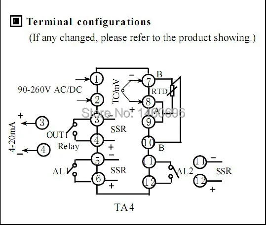 Оригинальный Цифровой ПИД регулятор температуры 90 265 В переменного/постоянного