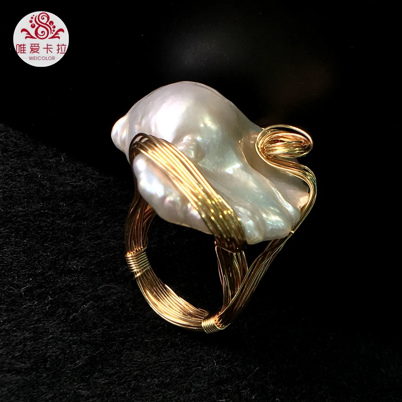 Comprar WEICOLOR Los Conjuntos De Perlas De Agua Dulce Hechos A Mano Más Populares Con Artículo De Metal Mezclado Dorado De La Mejor Calidad (color No Suelto)