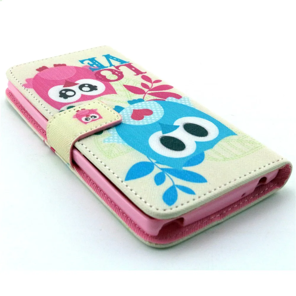Милый ребенок Совы любовь Дизайн кожа флип Стенд кошелек чехол для LG G4C h525n/g4 мини