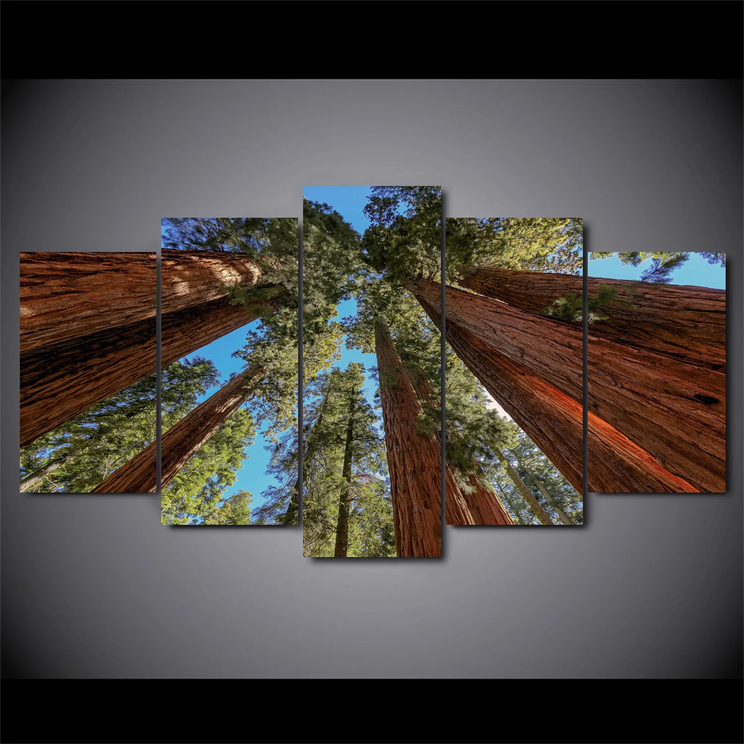 

Drop shipping 5 Panel Wall Art Pictures Canvas Painting abstract canvas poster painting decoration for living room LW216