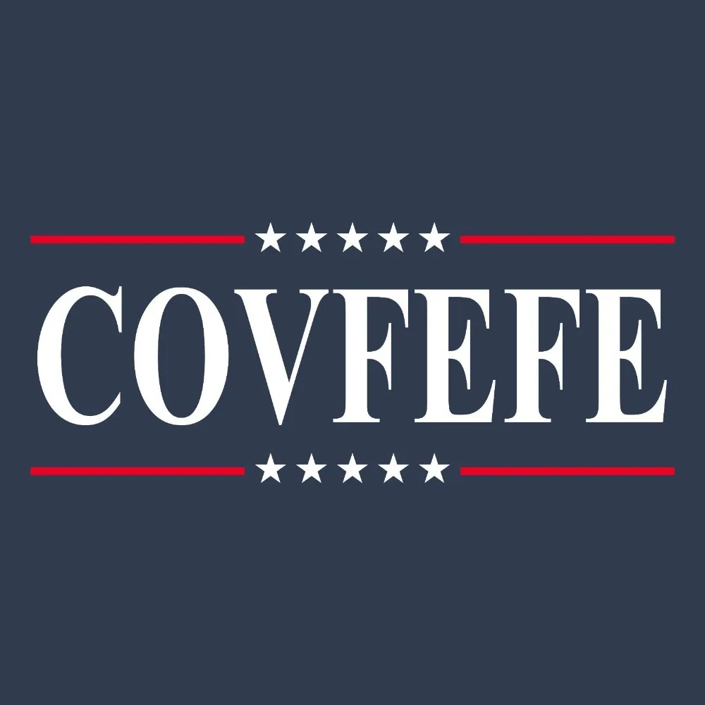 Мужская футболка 2019 Летняя мужская с круглым вырезом Covfefe твит Забавный