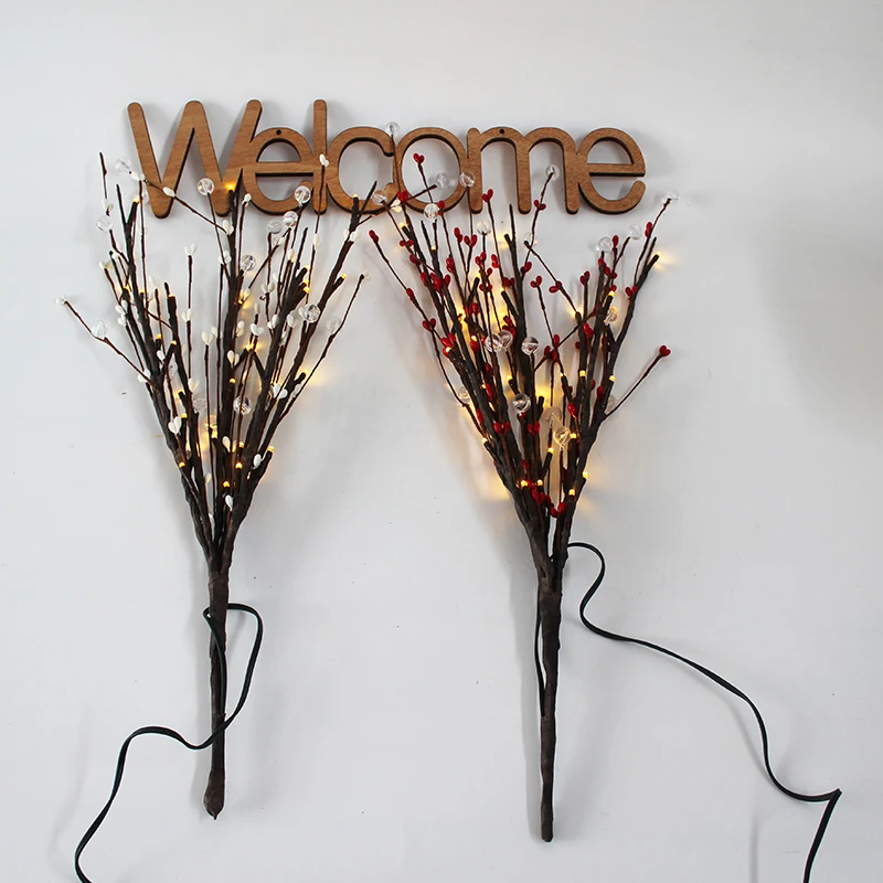 30Led свет украшения Акриловые Бусины Декор отделение освещения цветок Батарея