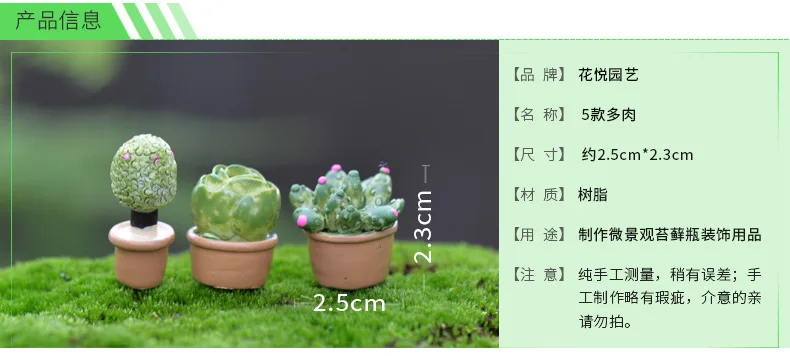 (Лот: 10 шт.) креативный милый кактус суккуленты небольшой магнит на холодильник |