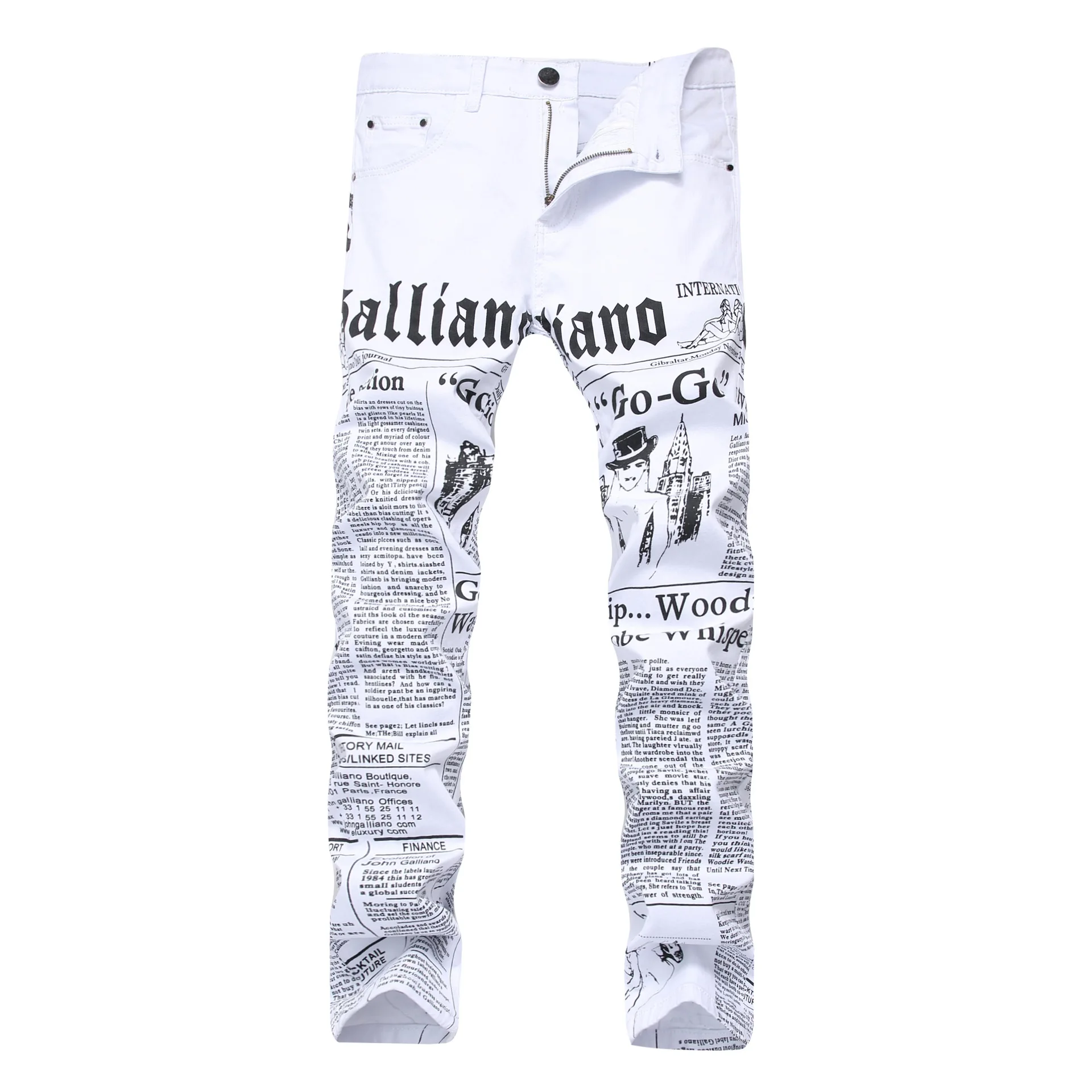 Men's Camouflage UK USA Flag Print Jeans Men Slim Skinny Printed Biker Jeans Casual Hip Hop Denim Pants Drop Shipping 13 colors - Цвет: 9002