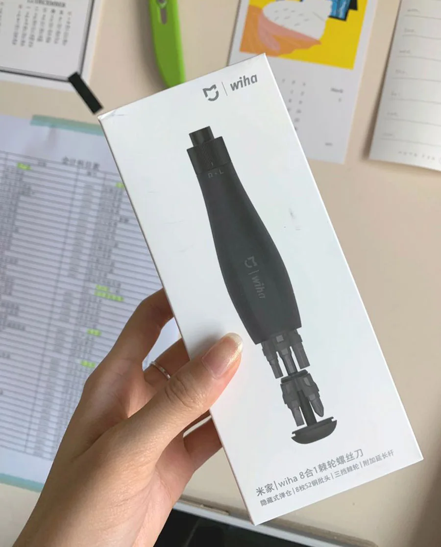 Xiaomi Mijia Wiha 8 в 1 трещотка отвертка для дома высокоточные картриджи отвертка инструменты для ремонта DIY отвертка