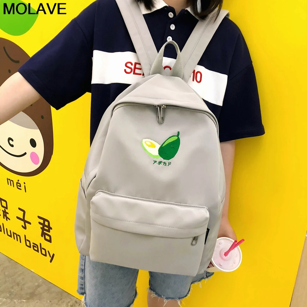 MOLAVE рюкзак женская мода авокадо Печать Дети Мальчики Девочки bookbag Студент Путешествия Рюкзак carteras mujer de hombro y bolsos