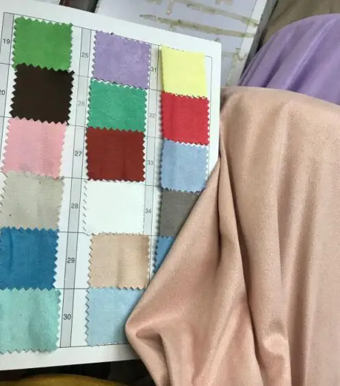 Много цветов утолщенная эластичная Имитация замши ткань для DIY кисточка юбка/диван Чехол Ткань S0716H