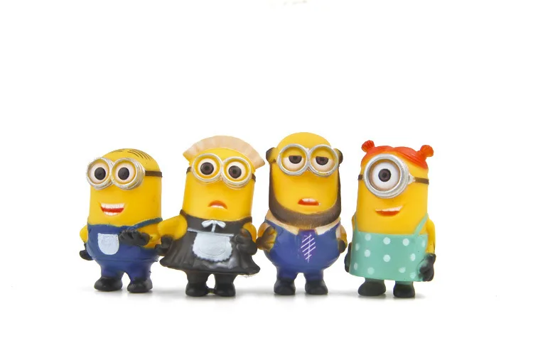 8 шт./лот стилей для Миньон миниатюрные Фигурки игрушки Симпатичные Прекрасная