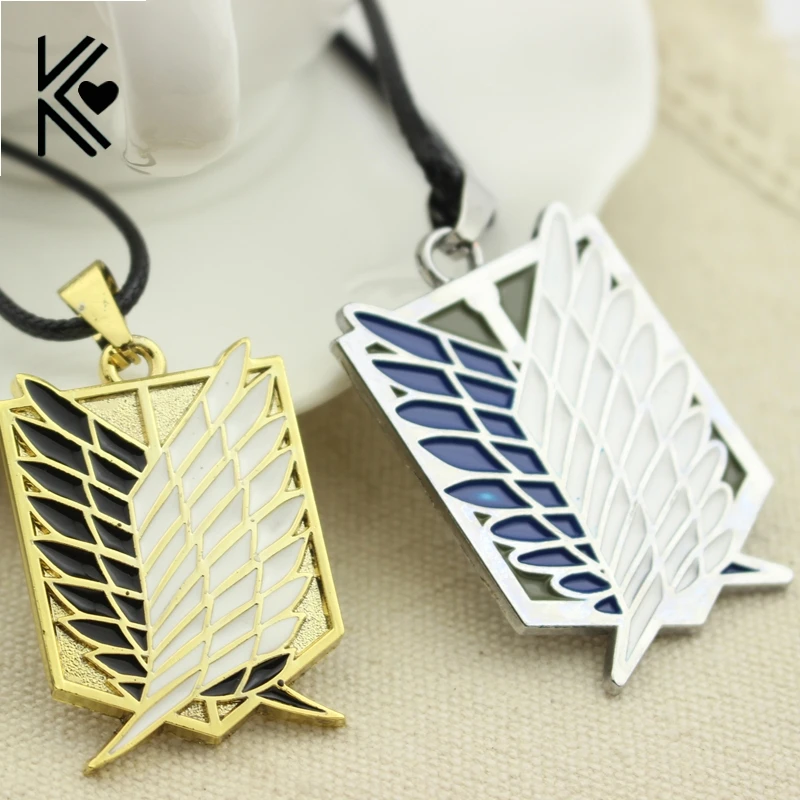 Высококлассное аниме Атака Титанов Крылья свободы Recon Corps массивное ожерелье с