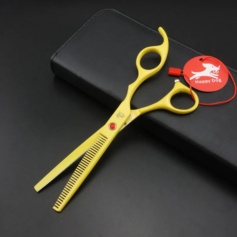 7 дюймов Профессиональные ПЭТ Уход за лошадьми ножницы прямые и филировочные &