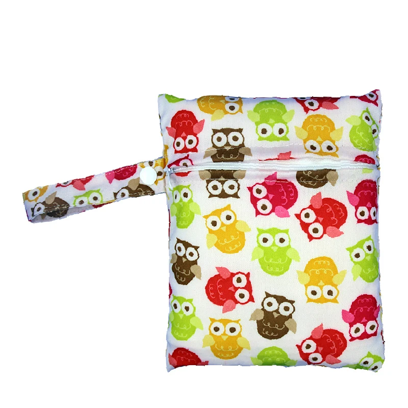 [Pororo] многоразовая полотняная пеленка сумка 16*20 см один карман на молнии мини