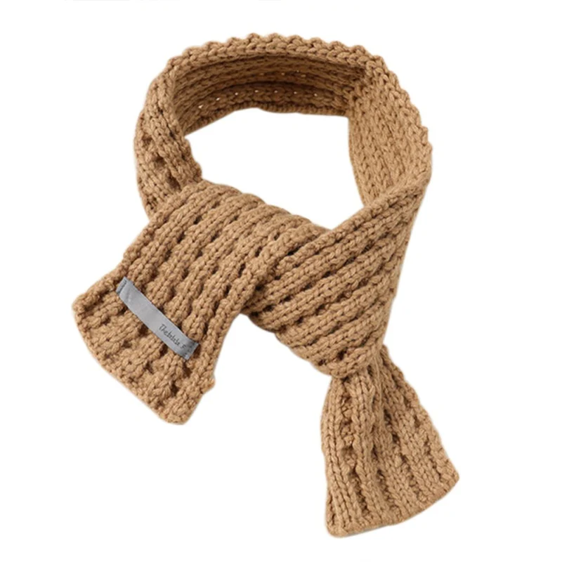 

10 Colors Baby Scarves Kids Girls Boys Candy Color Scarf Warm Wraps Knitted Neckerchief Winter Scarves for Children