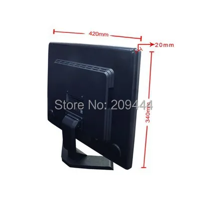 CCTV наблюдения 19 дюймов TFT LCD пластиковый корпус монитора HDMI/VGA/BNC/AV порт для камеры