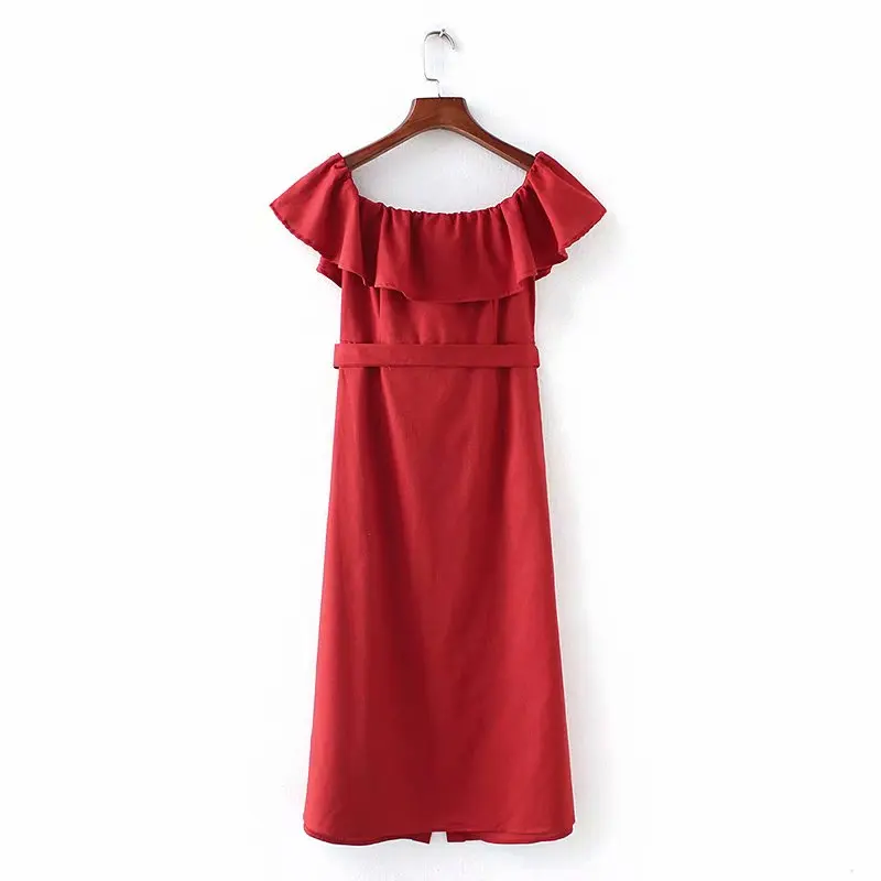 Новинка винтажное платье Heydress с оборками воротником-лодочкой и пуговицами