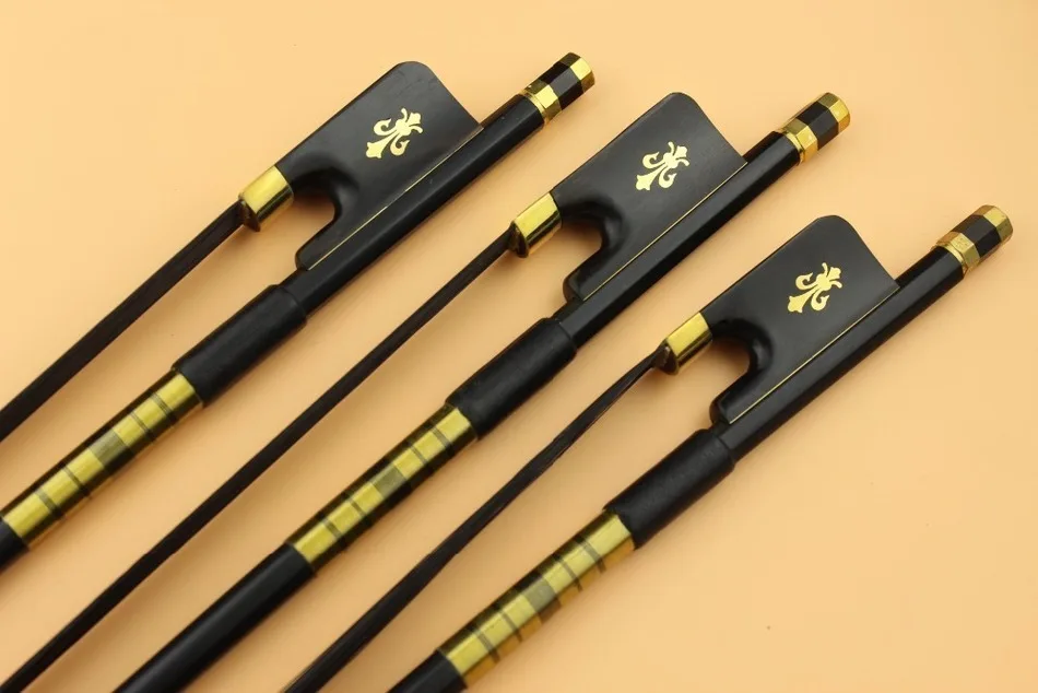 3 шт. новые профессиональные черные 4/4 полноразмерные банты для виолончели из