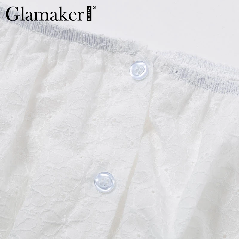 Женское плиссированное платье с открытыми плечами Glamaker летнее облегающее