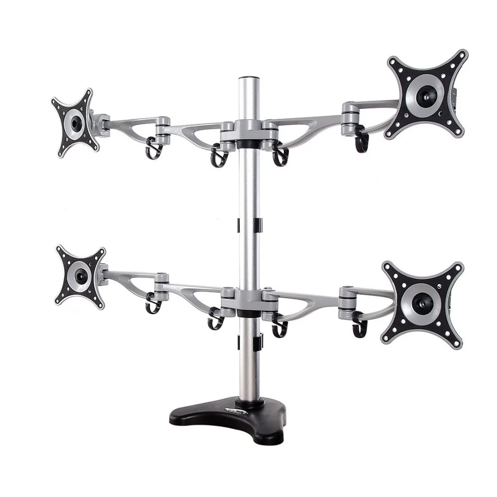 Настольный Квадро ЖК монитор с креплением на четыре экраны компьютера держатель