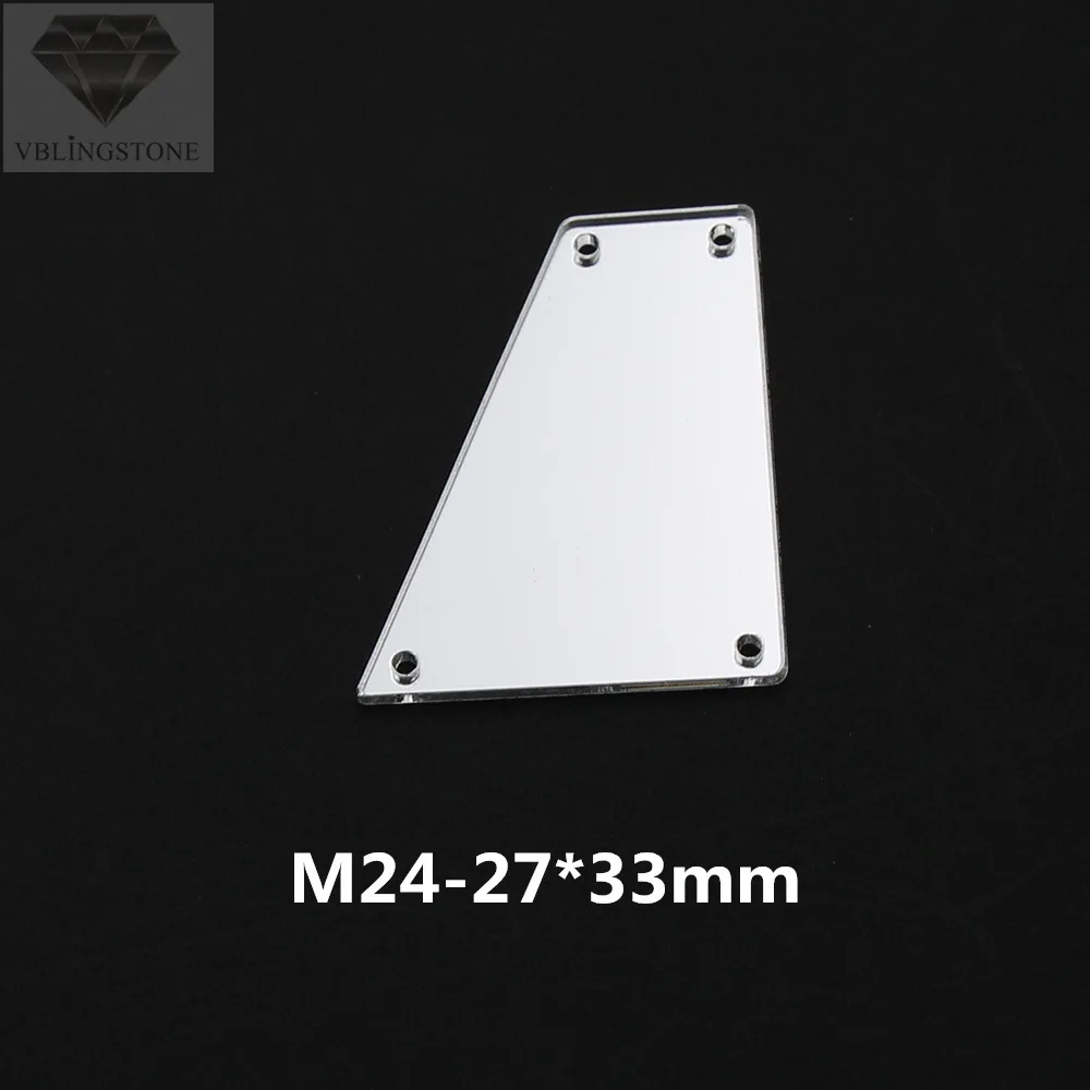 M24 20-50 шт. Необычные прозрачные зеркальные Пришивные Акриловые Блестящие стразы 30 форм с плоской задней частью пришивные камни для платьев, аксессуары для одежды - Цвет: M24