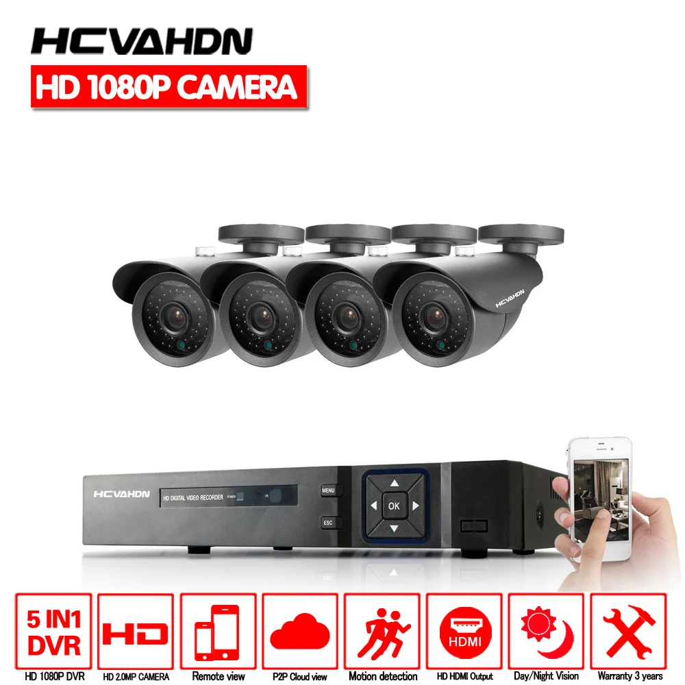8 каналов HD AHD 1080P CCTV система 8CH DVR с 3000TVL наружная Камера Видеонаблюдения Набор USB 3G