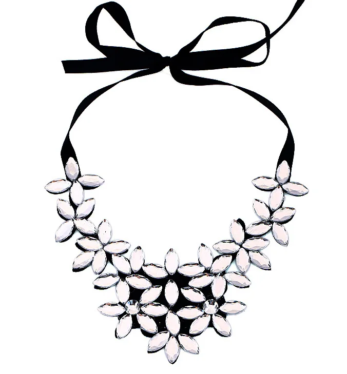 Женское ожерелье с подвеской в виде цветка|flower pendant necklace|crystal necklacenecklace women |