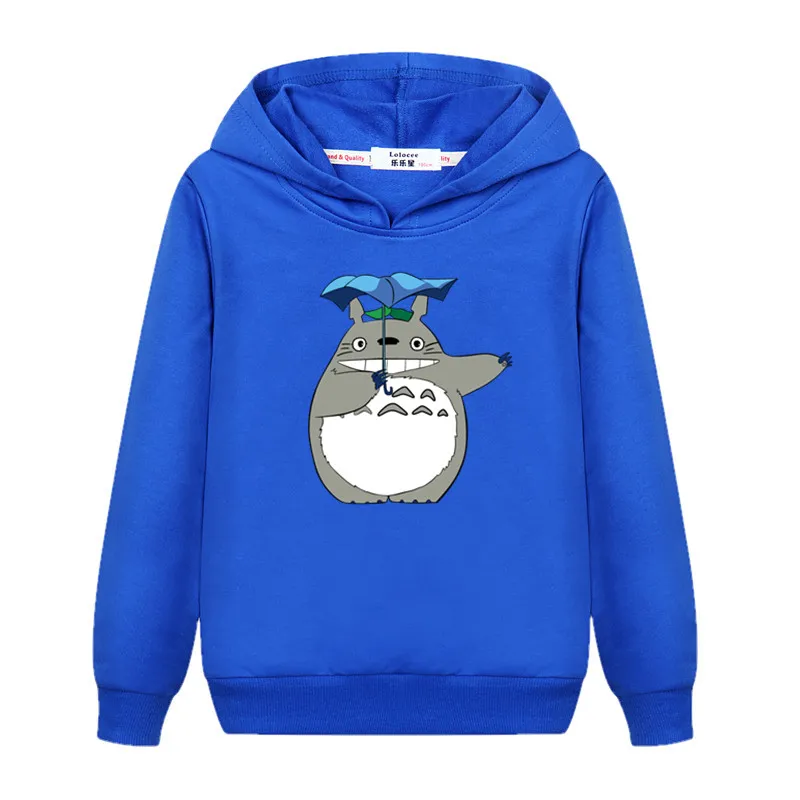 Повседневная Толстовка с длинным рукавом totoro для девочек осенне зимняя