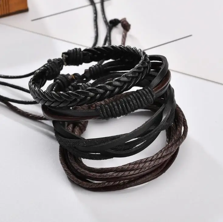 Браслеты и браслеты мужские кожаные браслеты Pulseira Masculina ювелирные изделия Шарм Bileklik Pulseiras друг другу подарки