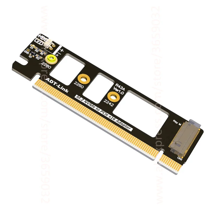 2018 Новый Riser M.2 NVME ключ M к PCI e x16 Адаптерная карта key pcie 4x 16x расширительные карты E 3 0