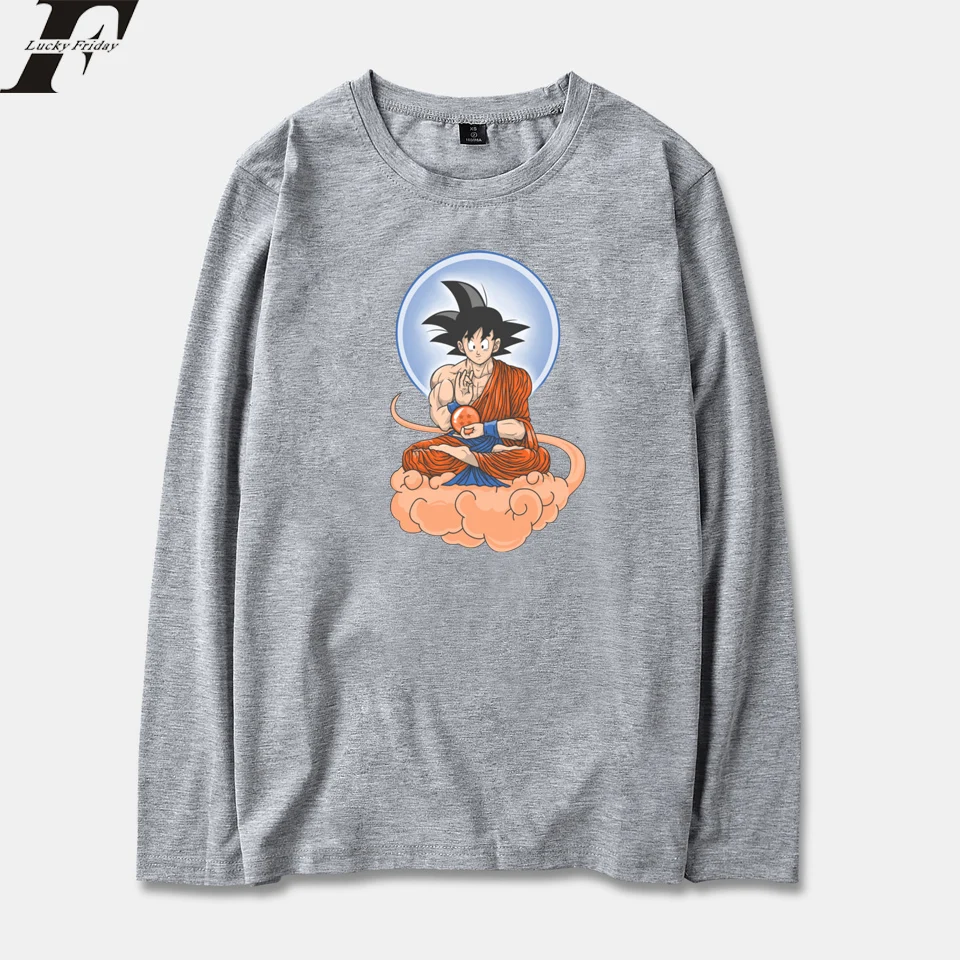 Беговая футболка Dragon Ball супер весна с длинным рукавом для мужчин/Женская