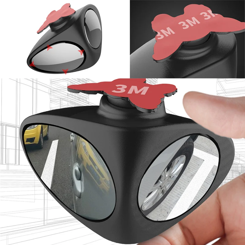 LENTAI 1 шт. 360 Регулируемый автомобильный Зеркало заднего вида вспомогательный для