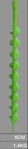 Dia 6cm dual Driller Грунтовые расточные и копательные машины, бензиновые сверлильные машины, машина для посадки отверстий, сваебойщик, машина для бурения льда, грунт Лоо - Цвет: Dia 6cm dual Driller