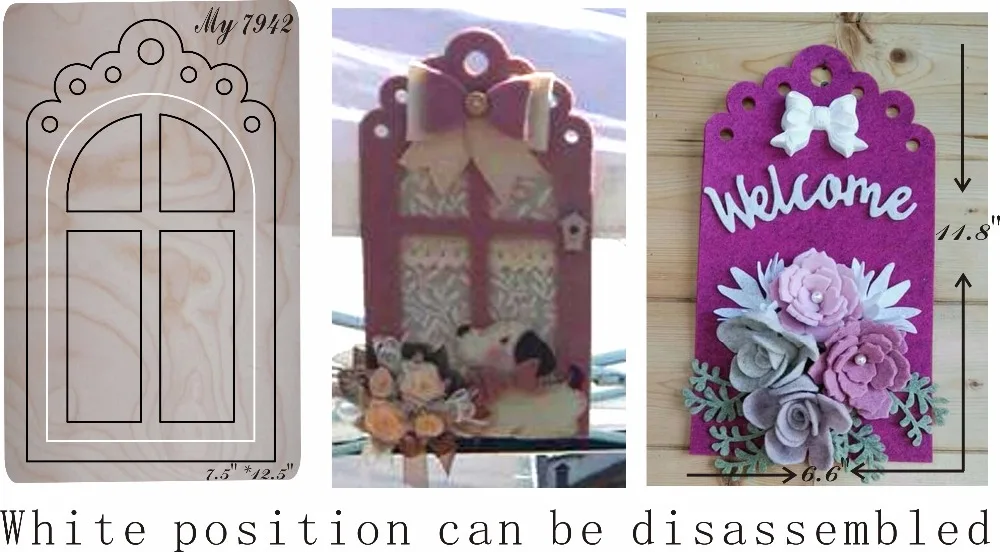 Форма для резки дверей и окон форма рукоделия скрапбукинга совместима с