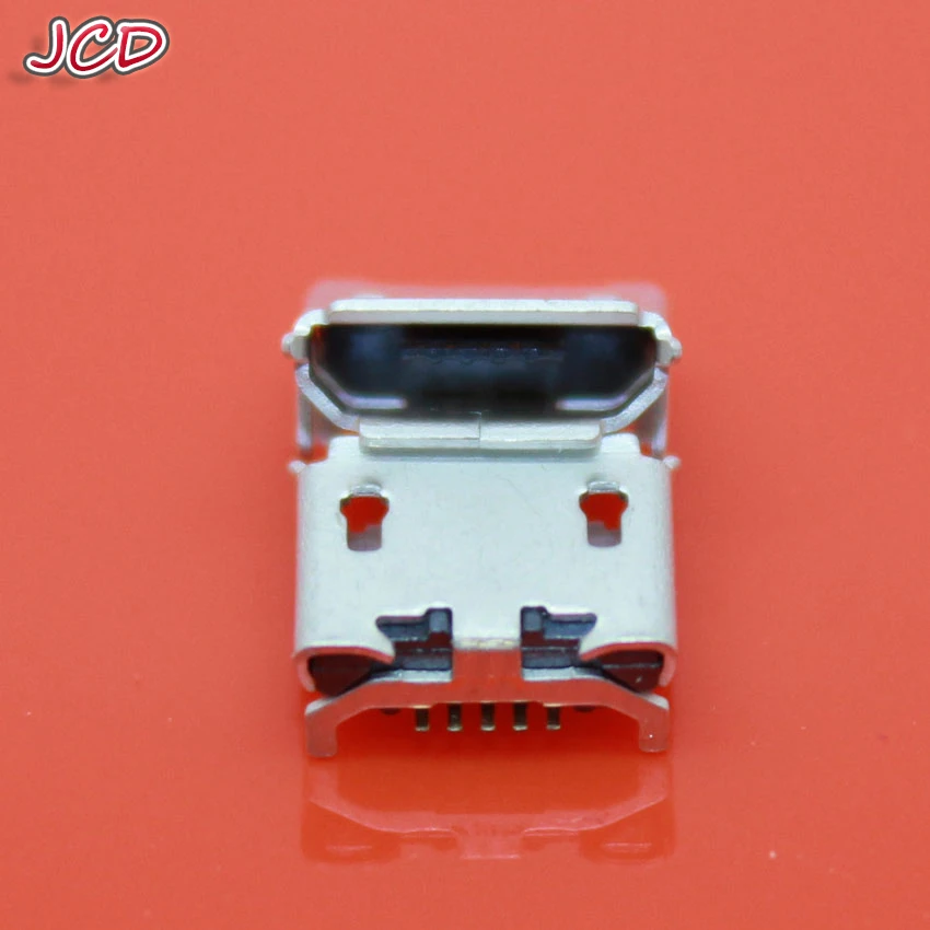 JCD Новый micro USB 5-контактный разъем бычий Рог пластина на четырех ножках игольчатый