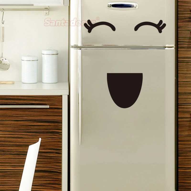 Забавный дизайн Frigo смайлик виниловая наклейка на стену мультяшная Настенная