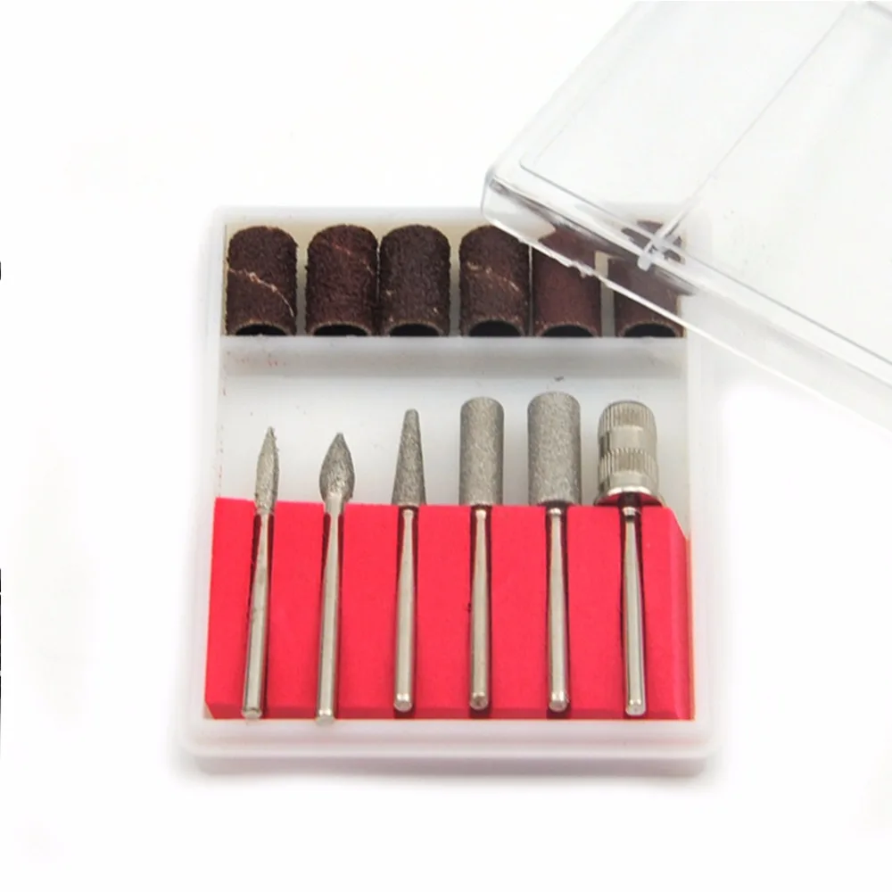 Дизайн ногтей 25000 об/мин Электрический сверлильный станок для ногтей Фрезерный резак устройство для маникюрного инструмента Аксессуары для сверления ногтей сверло оборудование