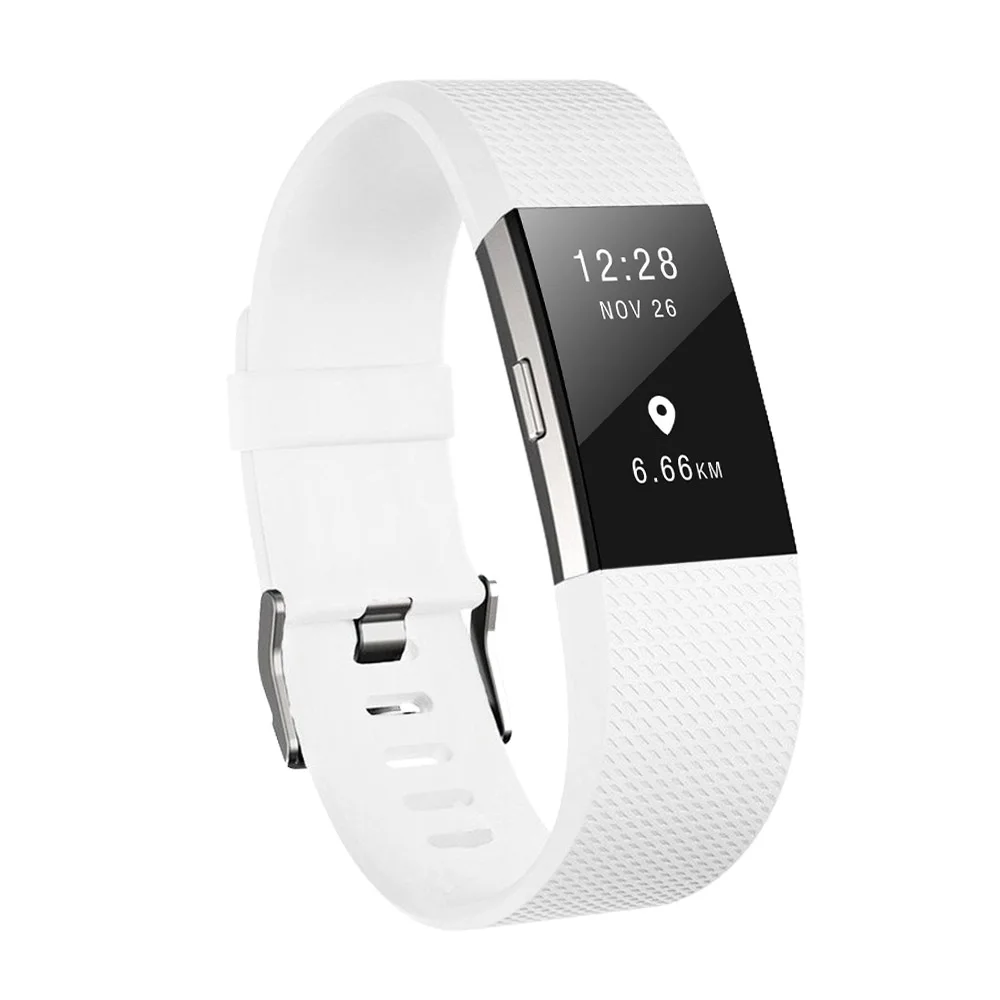 Honecumi 10 упак. для Fitbit Charge 2 ремень прочный Фитнес Браслет для Fitbit заряд 2 заменить Для мужчин Т группа для женщин Для мужчин - Цвет: 10pcs White