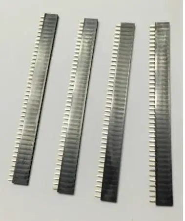 20 шт 2 54 мм 40 Pin прямой женский однорядные контактный разъем полосы PCB разъёма|connector