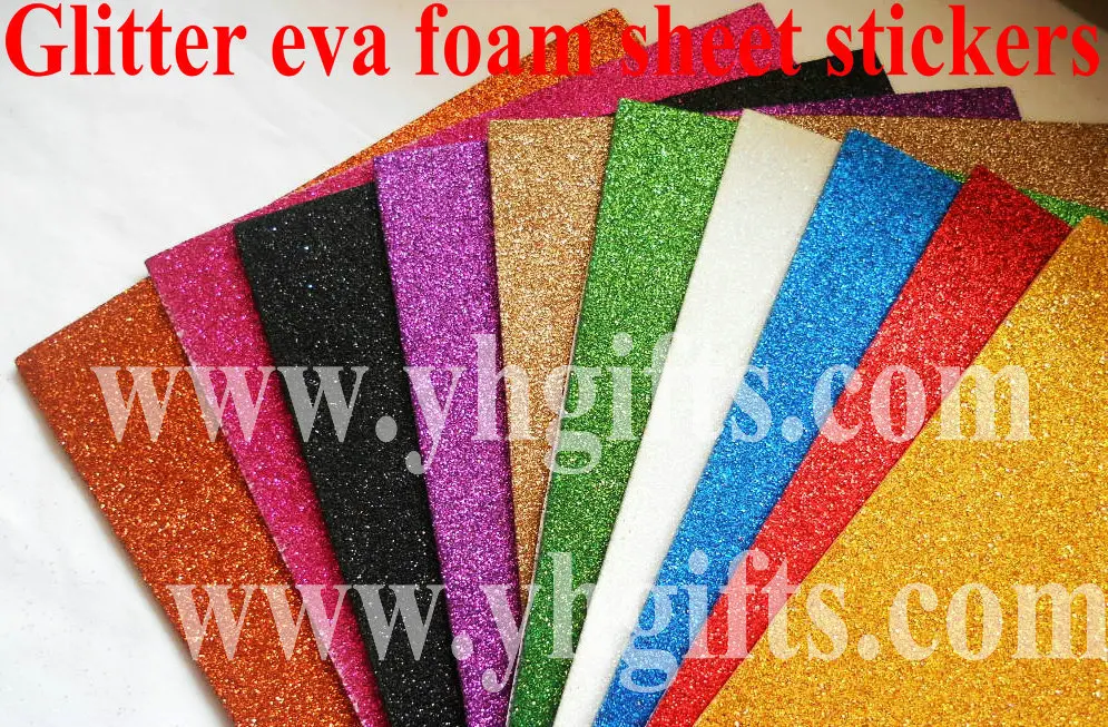 50 шт./лот 2 мм блестящие поролоновые листы с клейкими наклейками наклейки ЭВА