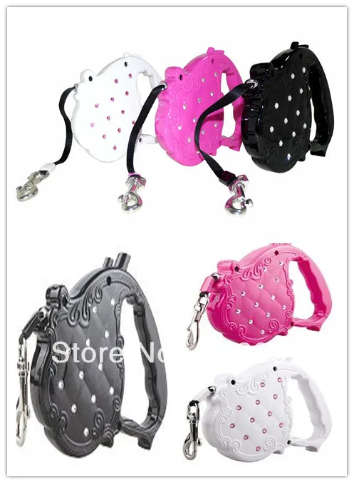 Выдвижной Поводок для собак со стразами 3 м 5 шт./лот|lots of new games|lot ringleash for three dogs |