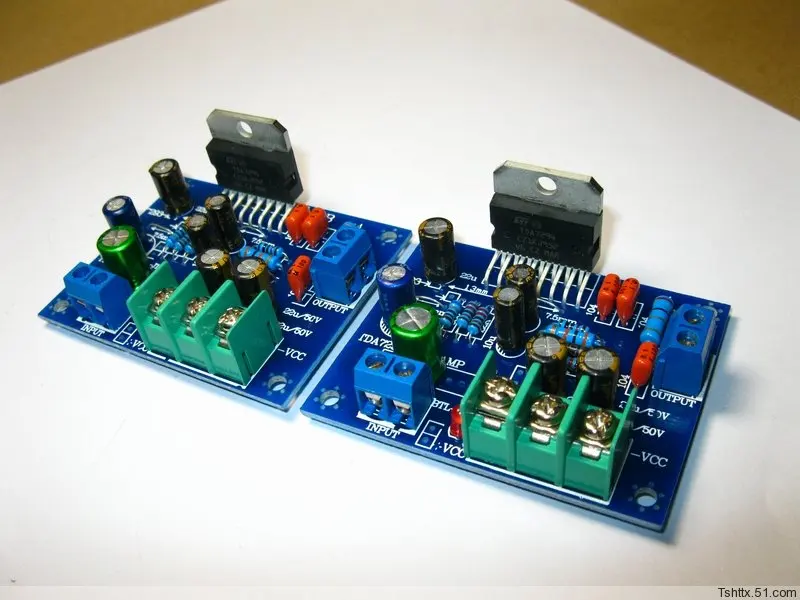 DC18-35V TDA7294 Двухканальный 60 Вт+ 60 Вт задний сценический Усилитель мощности доска 61X48X25 мм