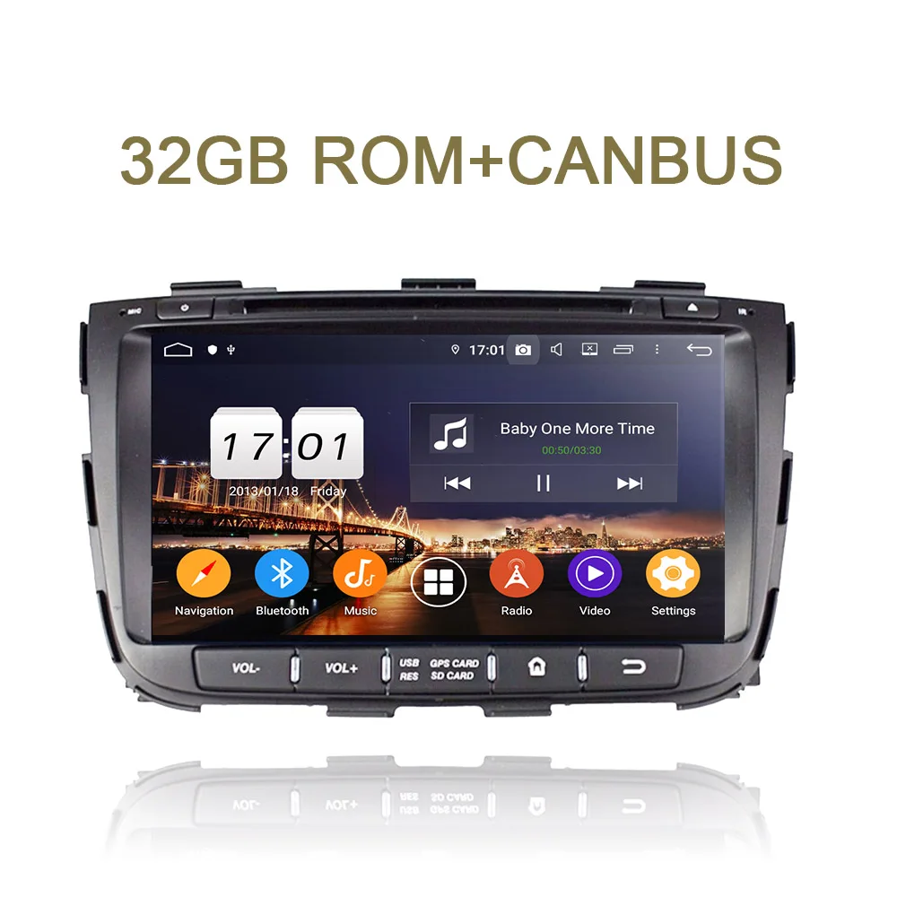 PX6 " ips DSP 2 din Android 9,0 Восьмиядерный 4 Гб ОЗУ 64 Гб Bluetooth 4,2 gps автомобильный dvd-плеер RDS авторадио для kia SORENTO 2013 - Цвет: 32GB ROM with canbus