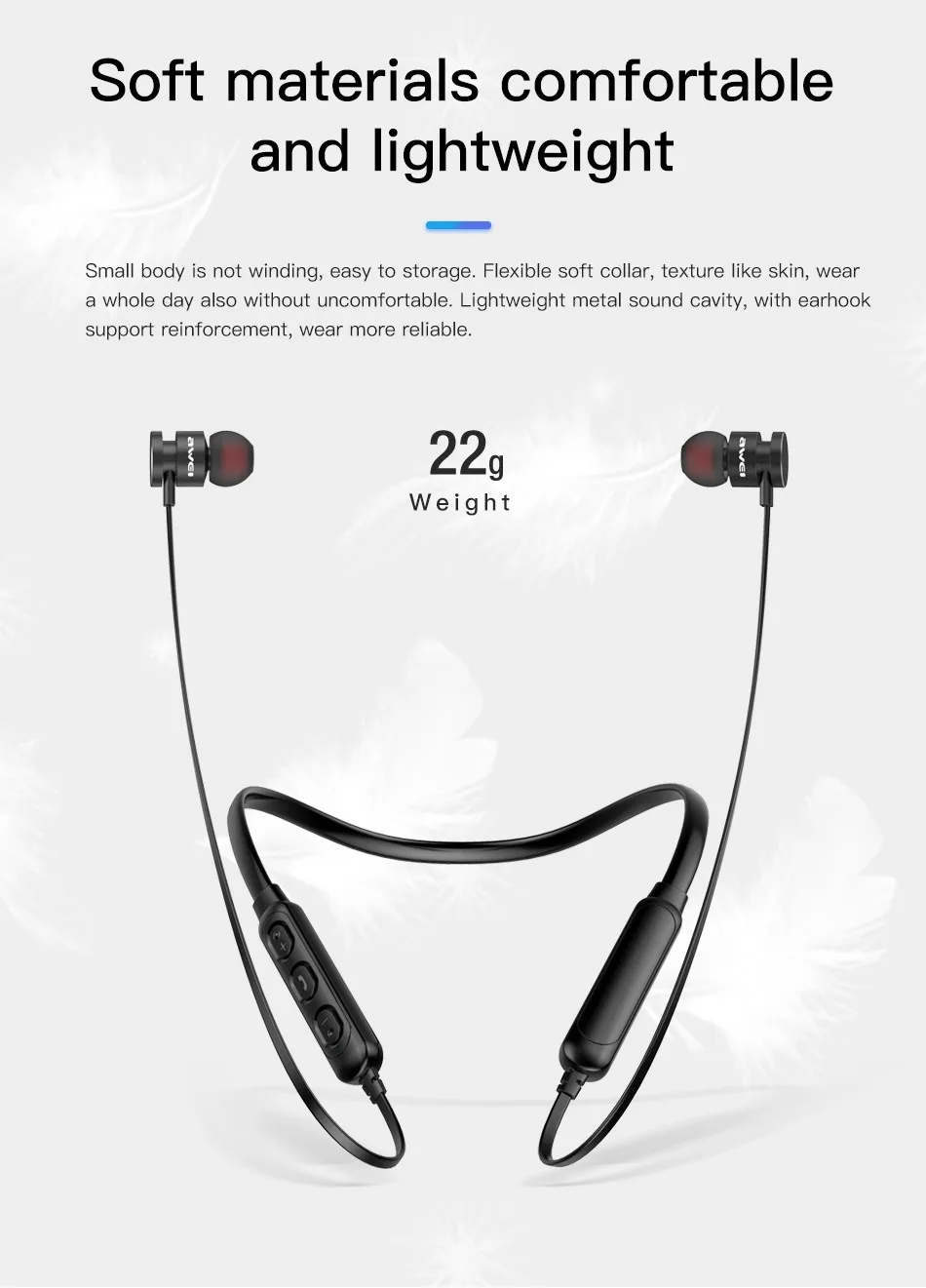 AWEI T11 Беспроводные наушники T11S Bluetooth-гарнитура для наушников для телефонов с шейным ободом Спорт 3D Бас наушники с микрофоном fone de ouvido