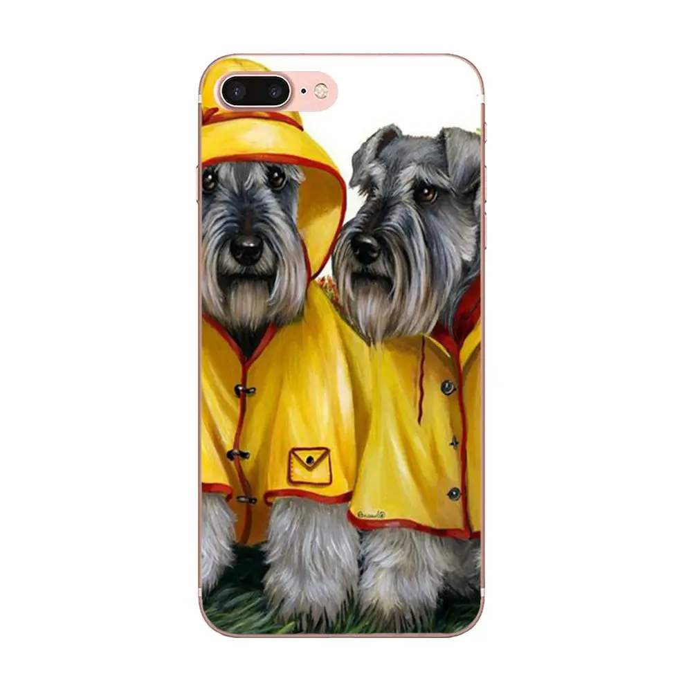 Новейший супер милый чехол для телефона с милой собачкой Цвергшнауцер Apple iPhone X XS
