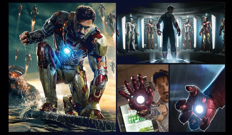 Творческий Marvel Железный человек Форма 3D Настенный светильник мстители альянс Светодиодные ночники для детской комнаты украсить детям подарки