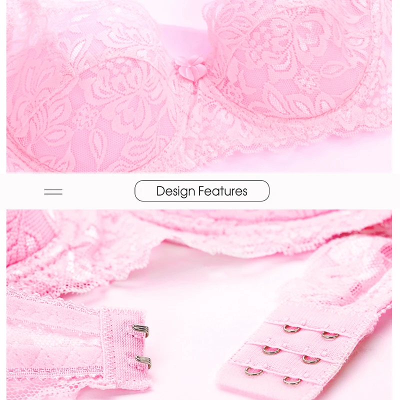 

Sexy Women's Bra 2018 Hot Push Up Bra Lace Floral Bralette Women Lingerie Bra Underwear Sweet Wire Solid Lace Bh