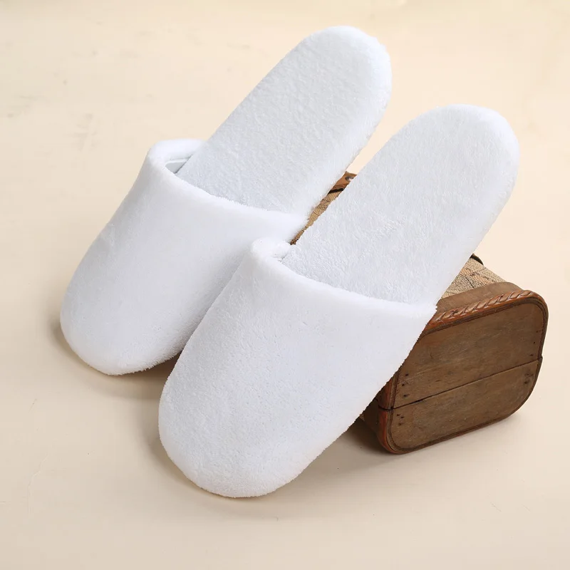Soft bottom white 10 пар одноразовых тапочек; мужские тапочки для гостиницы; одноразовые домашние тапки для отеля; Клубные тапки для салона красоты - Цвет: Soft bottom white