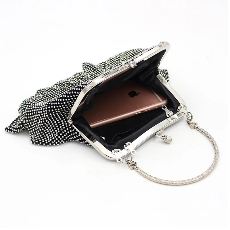 Diamond Beaded Handbag Totes Fashion Evening Clutch Bag Female Chain Shoulder Party Purse Exquisite Wedding ZD1188 |
