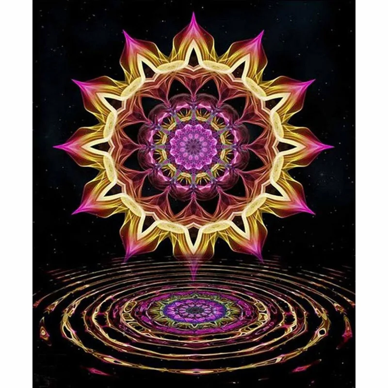 5D DIY алмазная живопись круглые цветы полный квадрат/круглая Алмазная вышивка