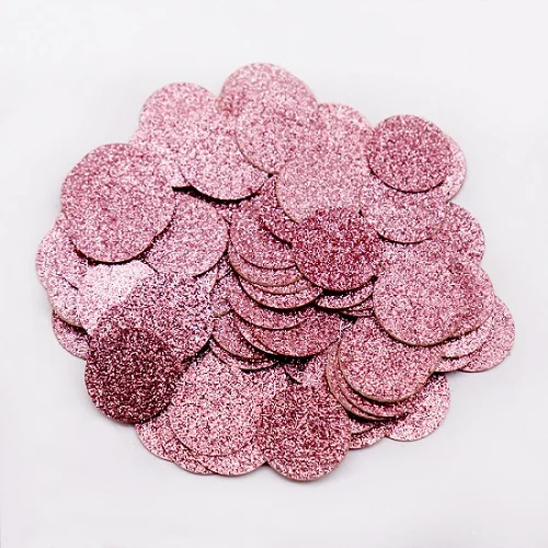 Rose gold Round 100 шт./упак. кольцо корона с блестками из розового золота Бумага конфетти Рождество День рождения Свадебная вечеринка Таблица разброса Декор DIY УП - Цвет: Rose gold Round